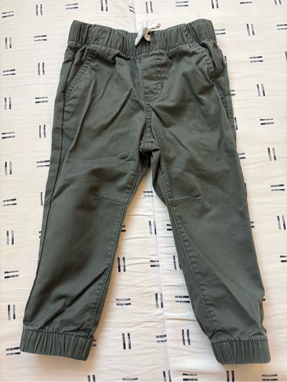 Toddler Boys' Woven Jogger Pants - Cat & Jack™ Olive Green 2T